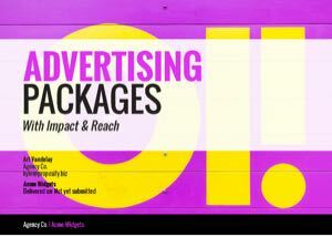 Advertising Proposal Template