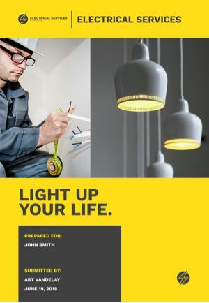 Electrical Services Proposal Template Thumbnail