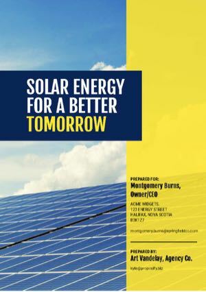 Solar Proposal Template Thumbnail