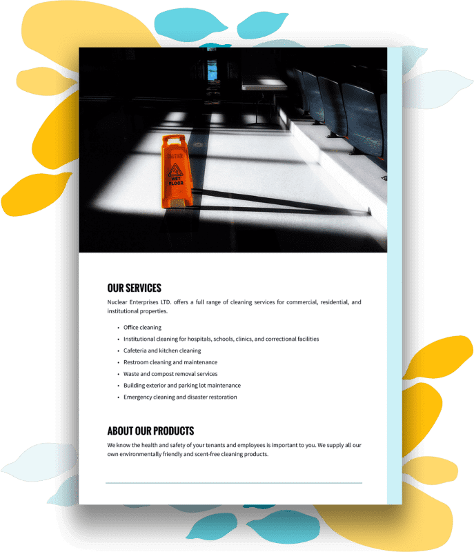 Cleaning Services Proposal Template