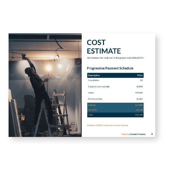 Construction Bid Template