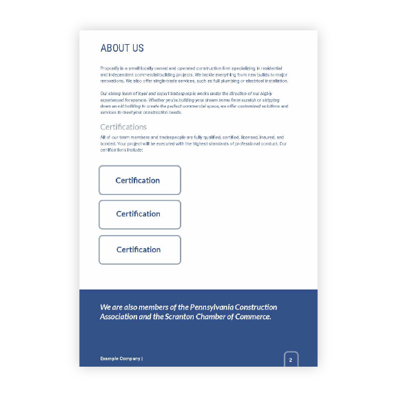 Construction Job Template