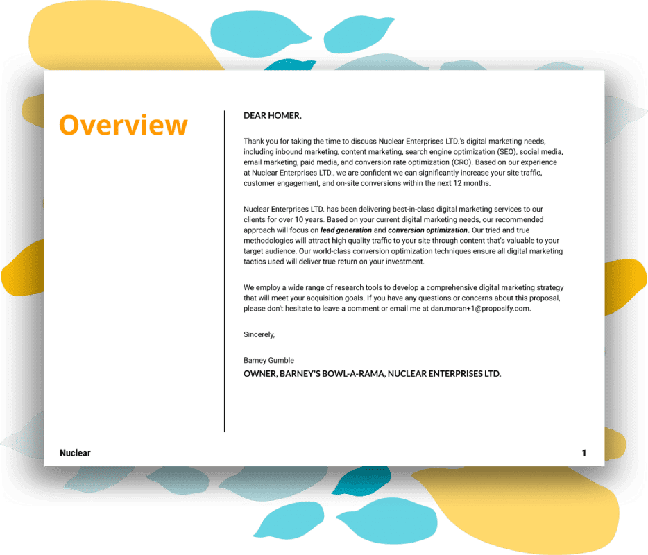 Digital Marketing Proposal Template