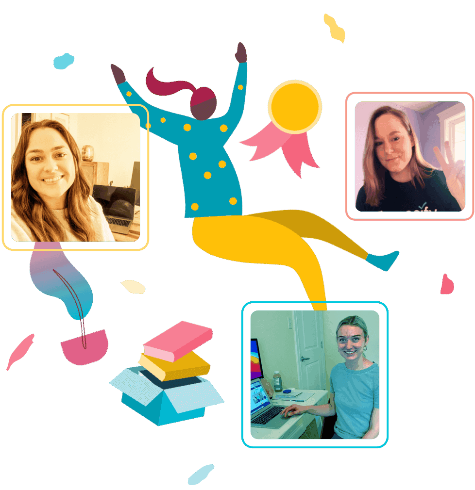 graphic of proposify team celebrating growth