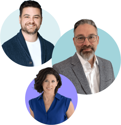 collage of employee headshots