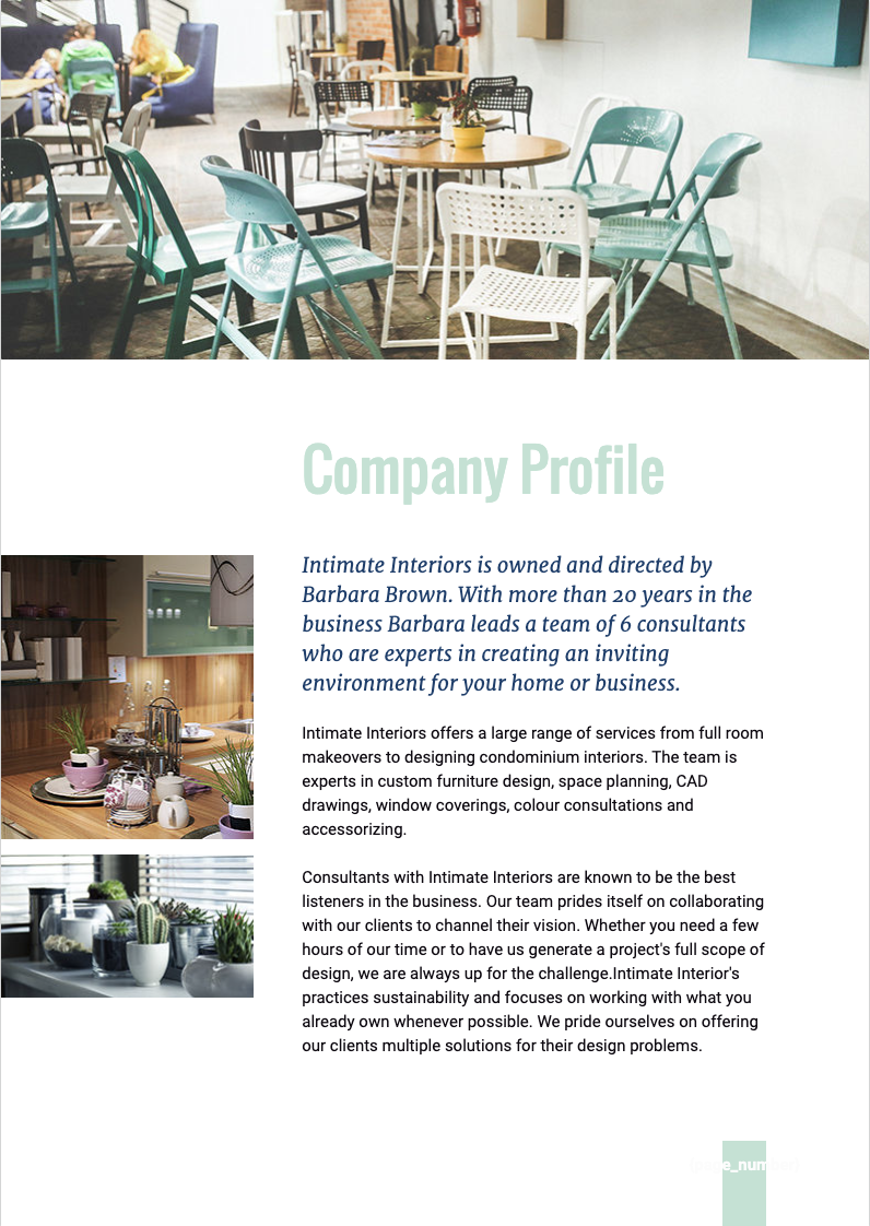 Interior Design Proposal Template