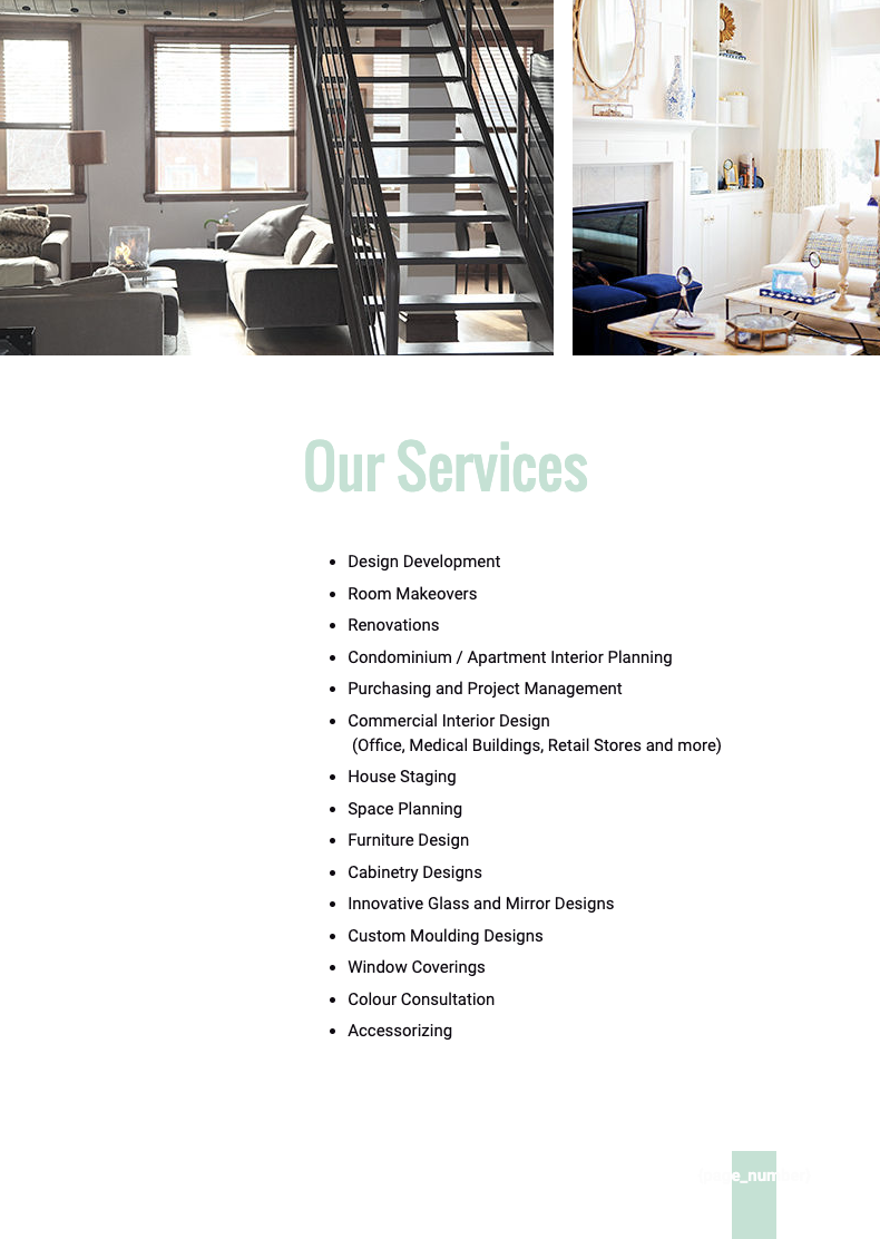 Interior Design Proposal Template