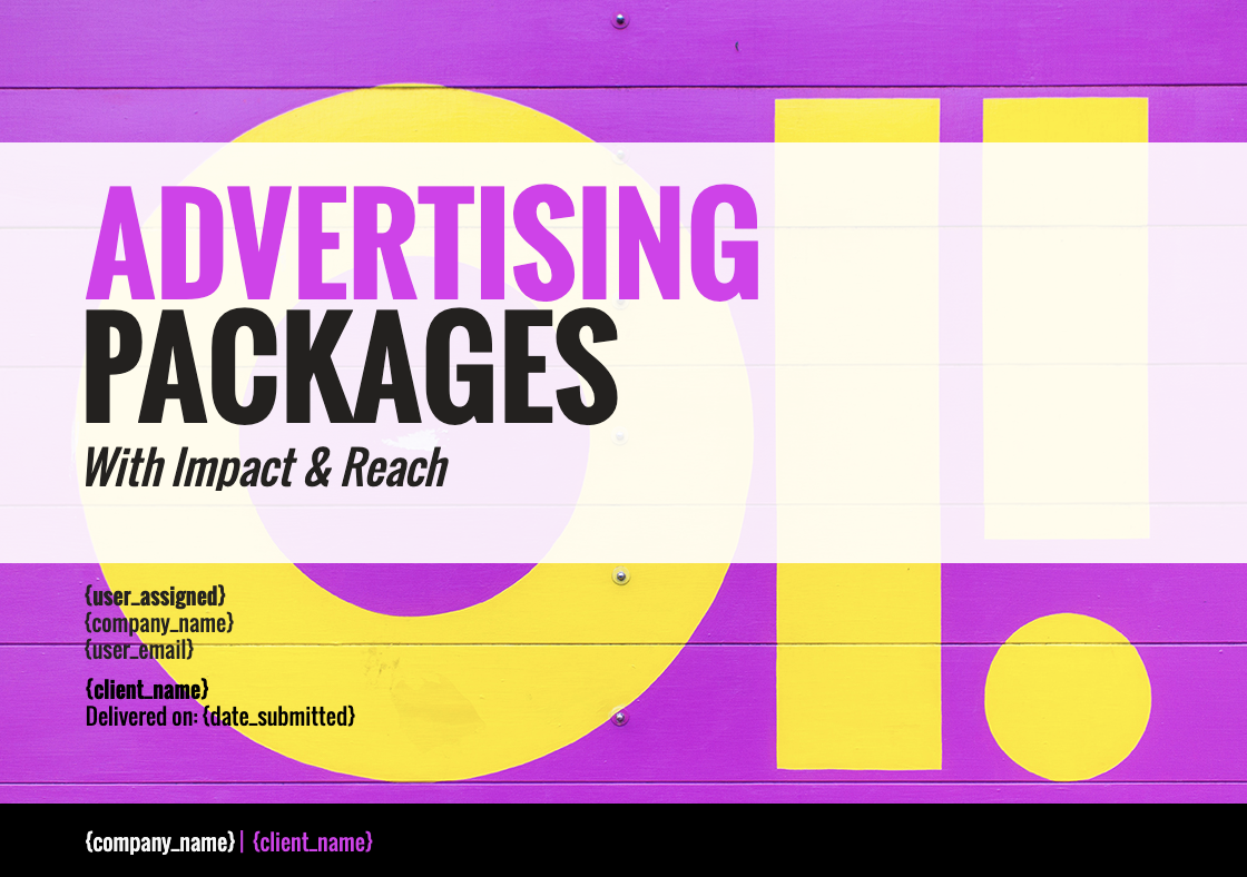 Advertising Proposal Template