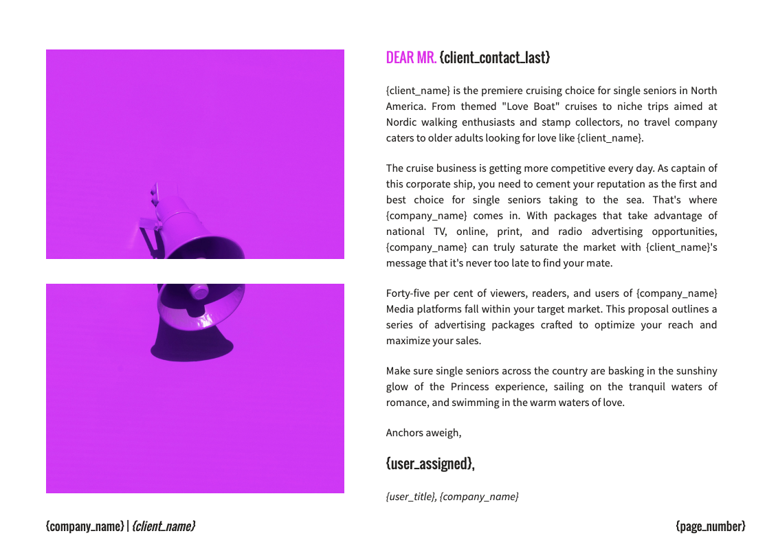 Advertising Proposal Template