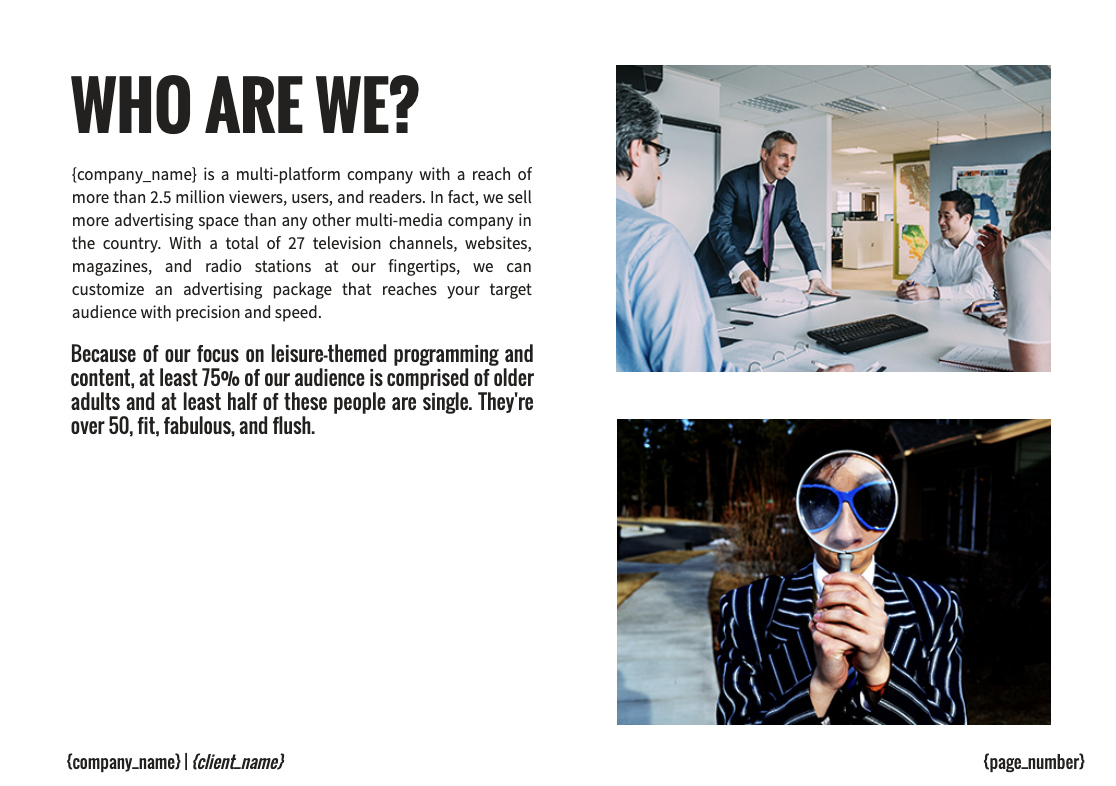 Advertising Proposal Template