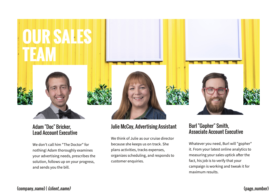 Advertising Proposal Template