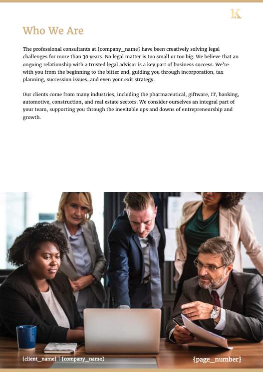 Legal Services Proposal Template