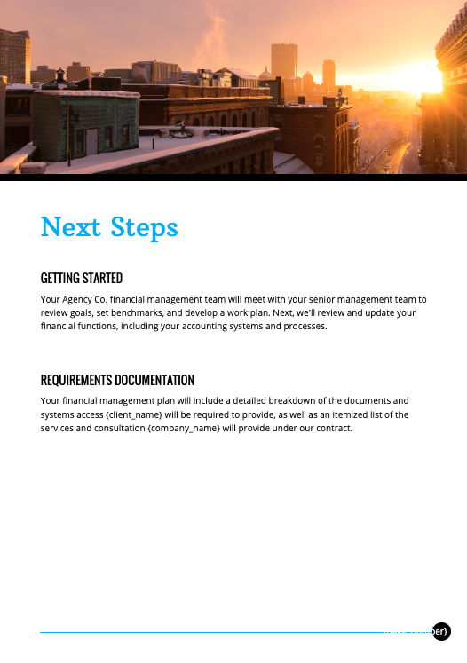 Financial Services Proposal Template