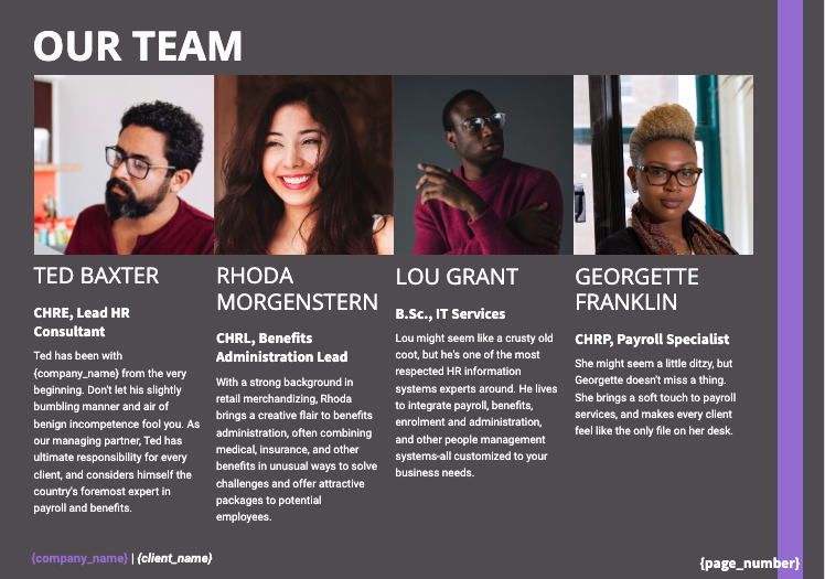 Human Resources Proposal Template