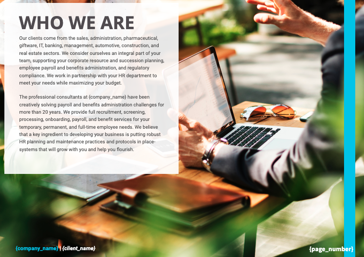 Human Resources Proposal Template