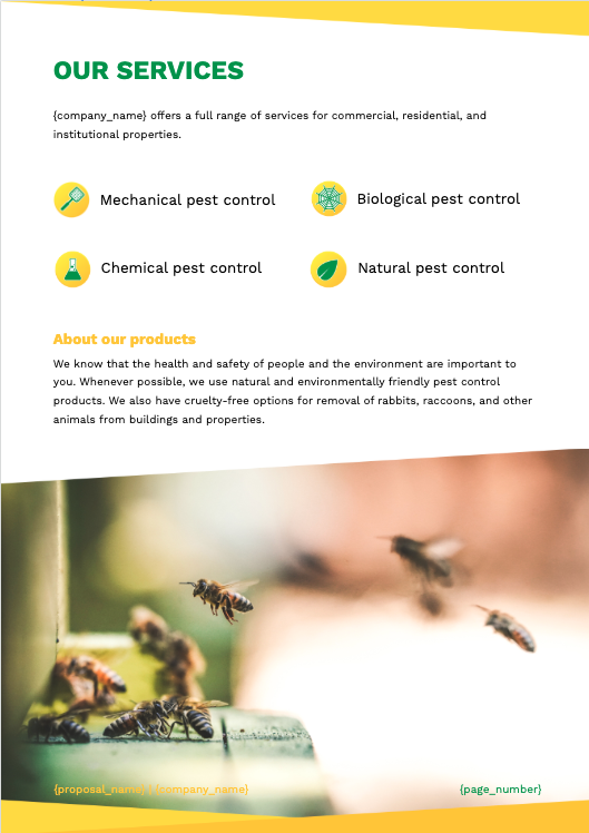 Pest Control Proposal Template