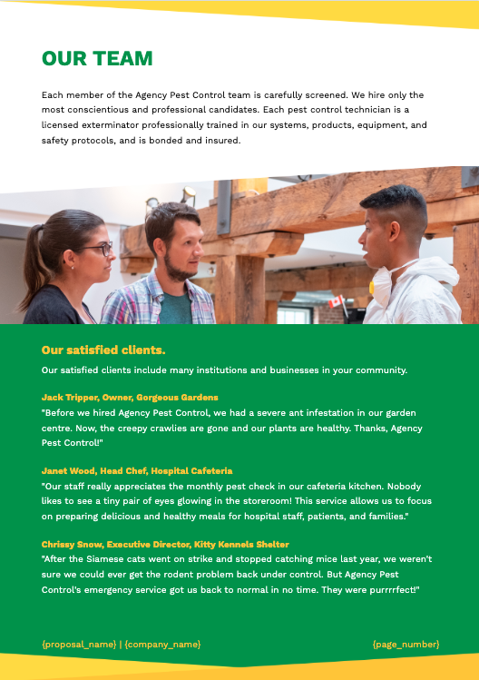 Pest Control Proposal Template